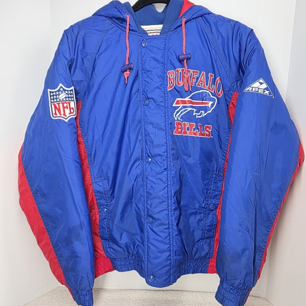 Vintage Buffalo Bills Apex One Pro Line Jacket SIZE SMALL Petite